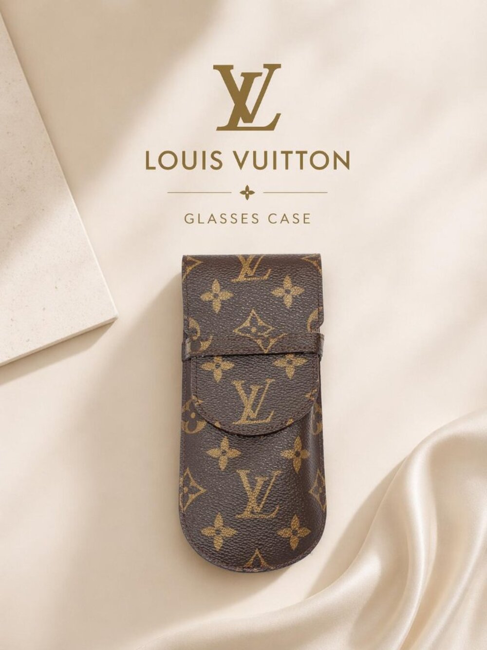Authentic Louis Vuitton Monogram Glasses Case | Compact & Stylish